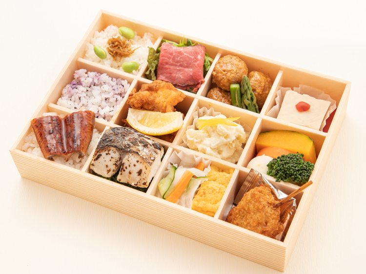 28.鰻ごはんとあんこう唐揚げ・鰆の西京焼き特選12枡仕出し弁当