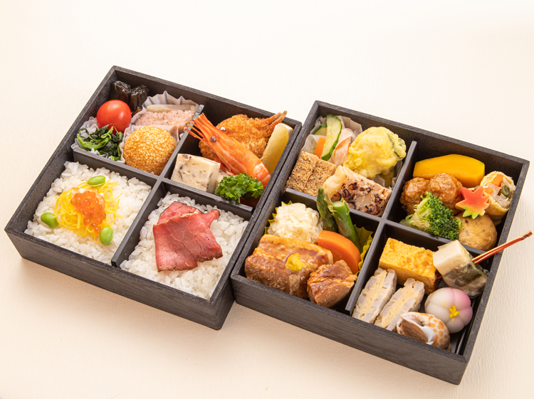 35.海鮮ちらしとローストビーフの贅沢二段御膳