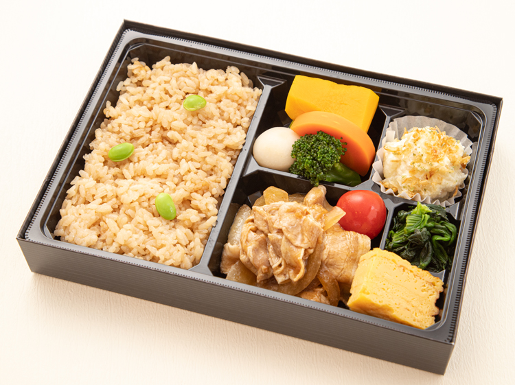 08.鯛出汁ごはんとしょうが焼き幕の内弁当